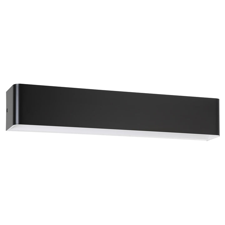 1 Light Led Bath/Vanity Light W/ Black Finish & White Diffuser