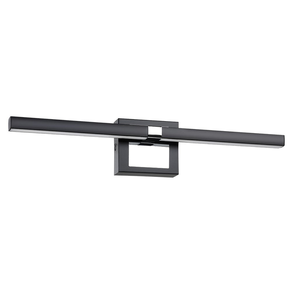 1 Light Integrated Led Bath/Vanity Light W/ Black & Chrome Finish by Eglo