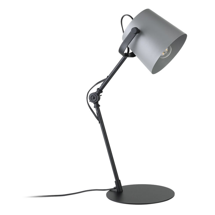 1 Light Table Lamp W/ Black Finish & Grey Shade by Eglo