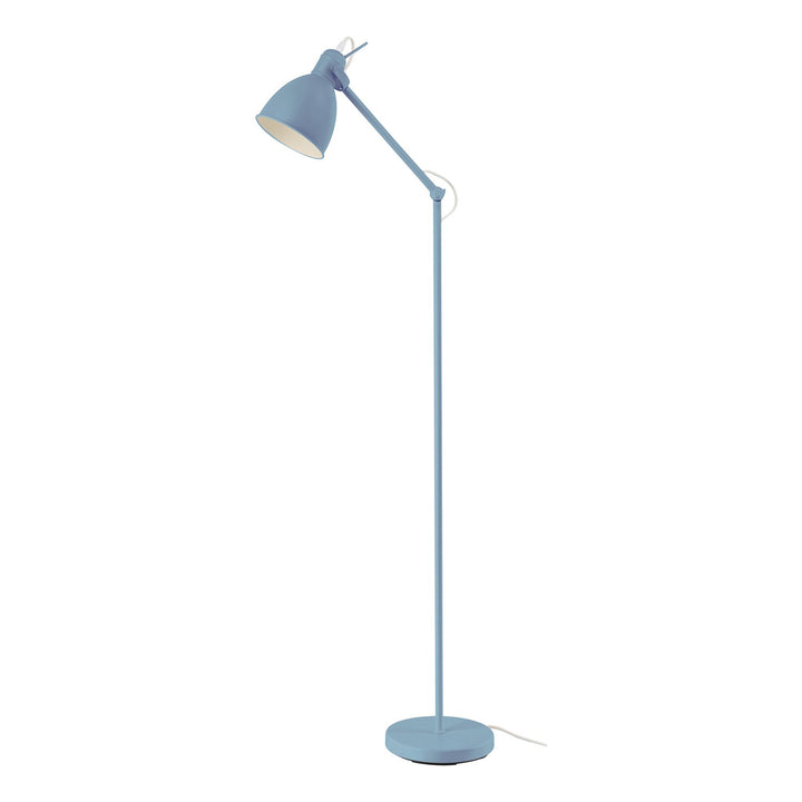 1 Light Floor Lamp W/ Blue Finish & Blue Metal Shade by Eglo