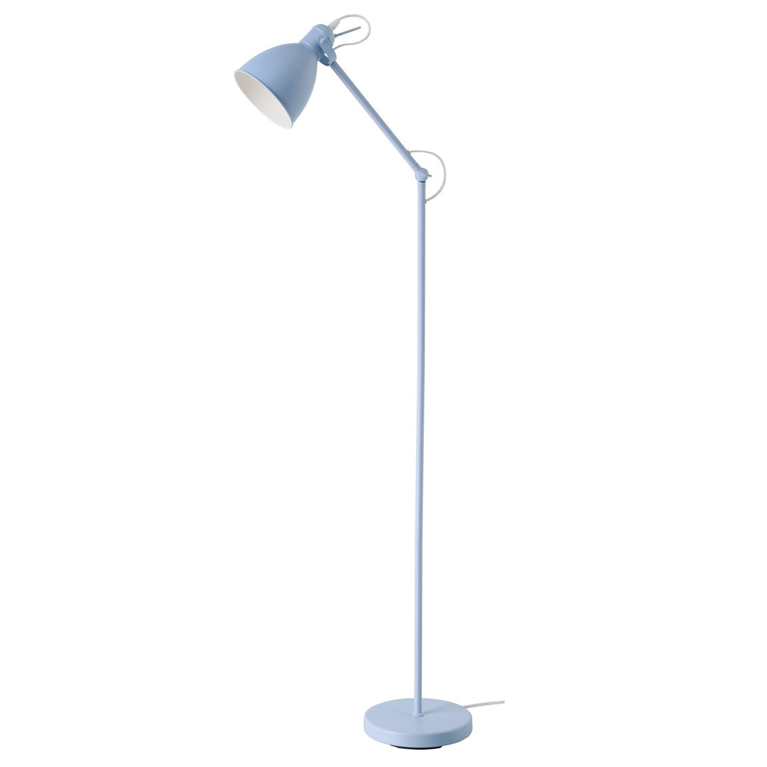 1 Light Floor Lamp W/ Blue Finish & Blue Metal Shade