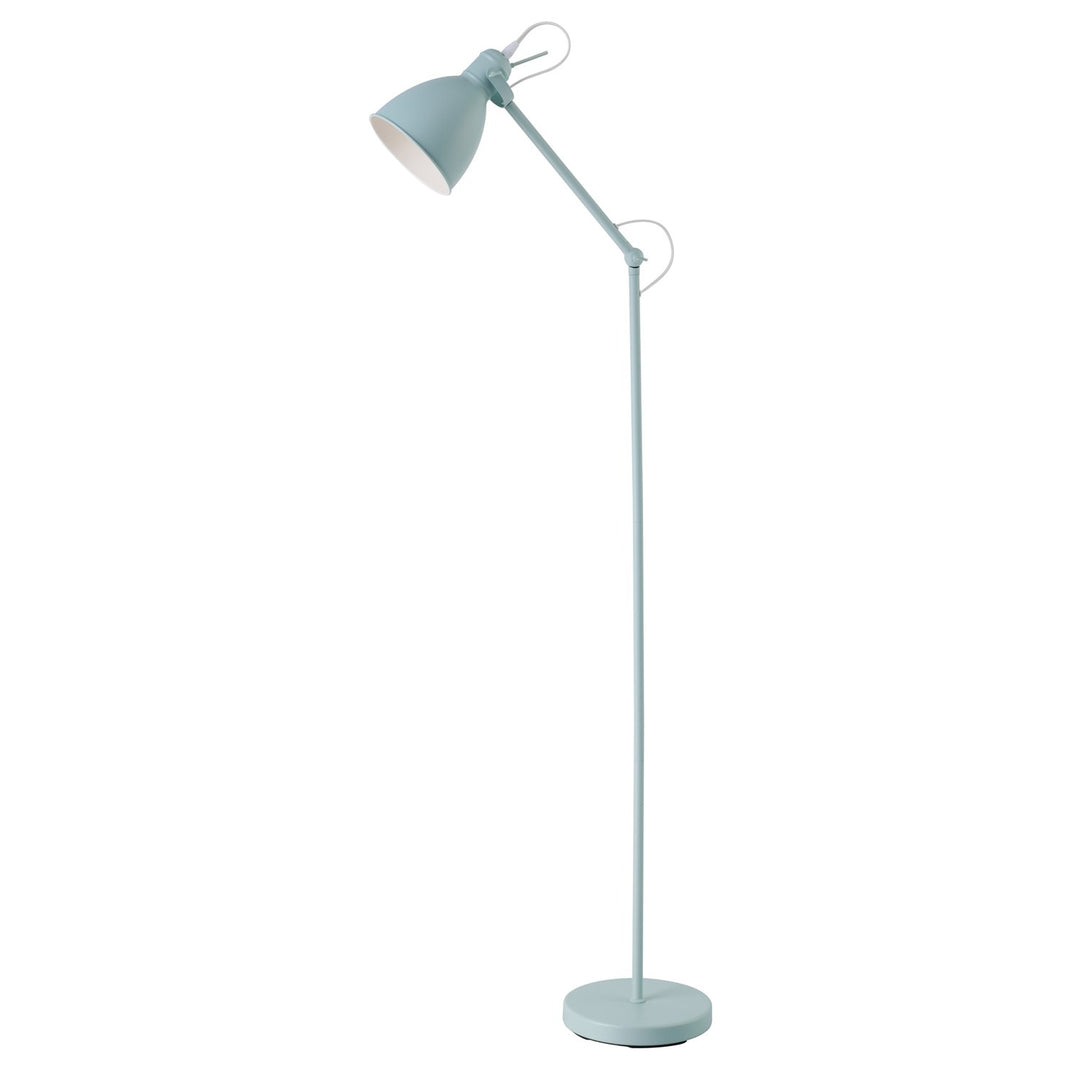 1 Light Floor Lamp W/ Green Finish & Green Metal Shade by Eglo