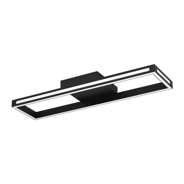 1 Light Integrated Led Ceiling Light W/ Black Finish & White Diffuser