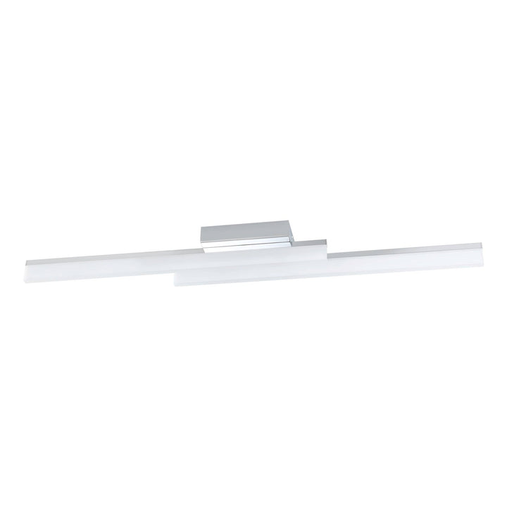 Integrated Led Ceiling Light With Chrome Finish & Satin Shade by Eglo