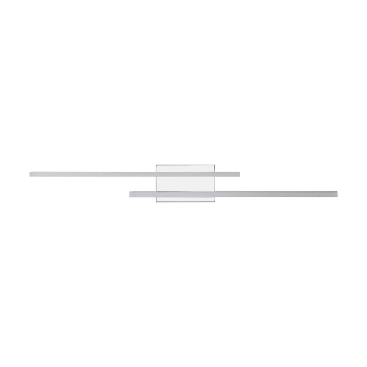Integrated Led Ceiling Light With Chrome Finish & Satin Shade