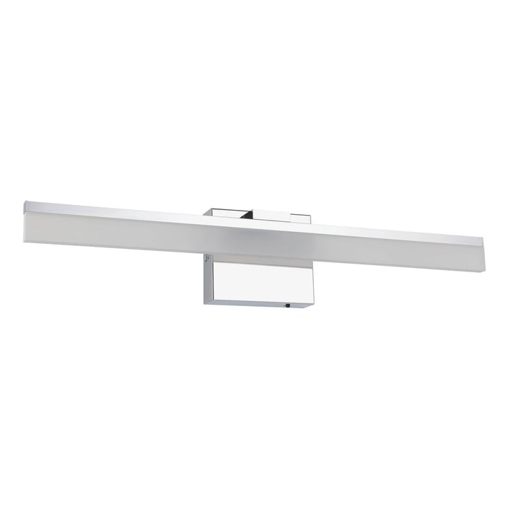 Integrated Led Bath/Vanity Light With Chrome Finish & Satin Shade by Eglo