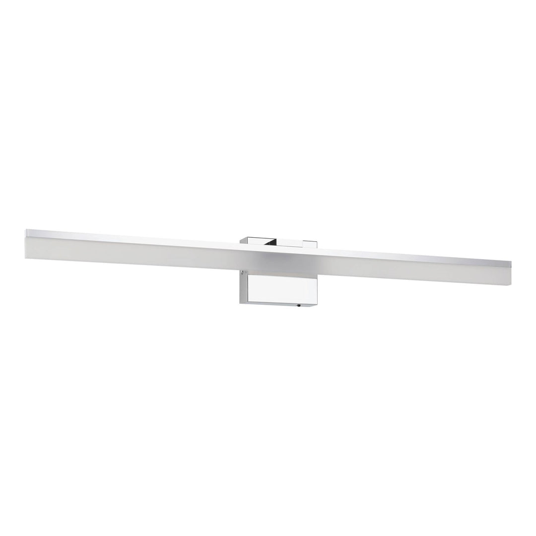 Integrated Led Bath/Vanity Light With Chrome Finish & Satin Shade by Eglo