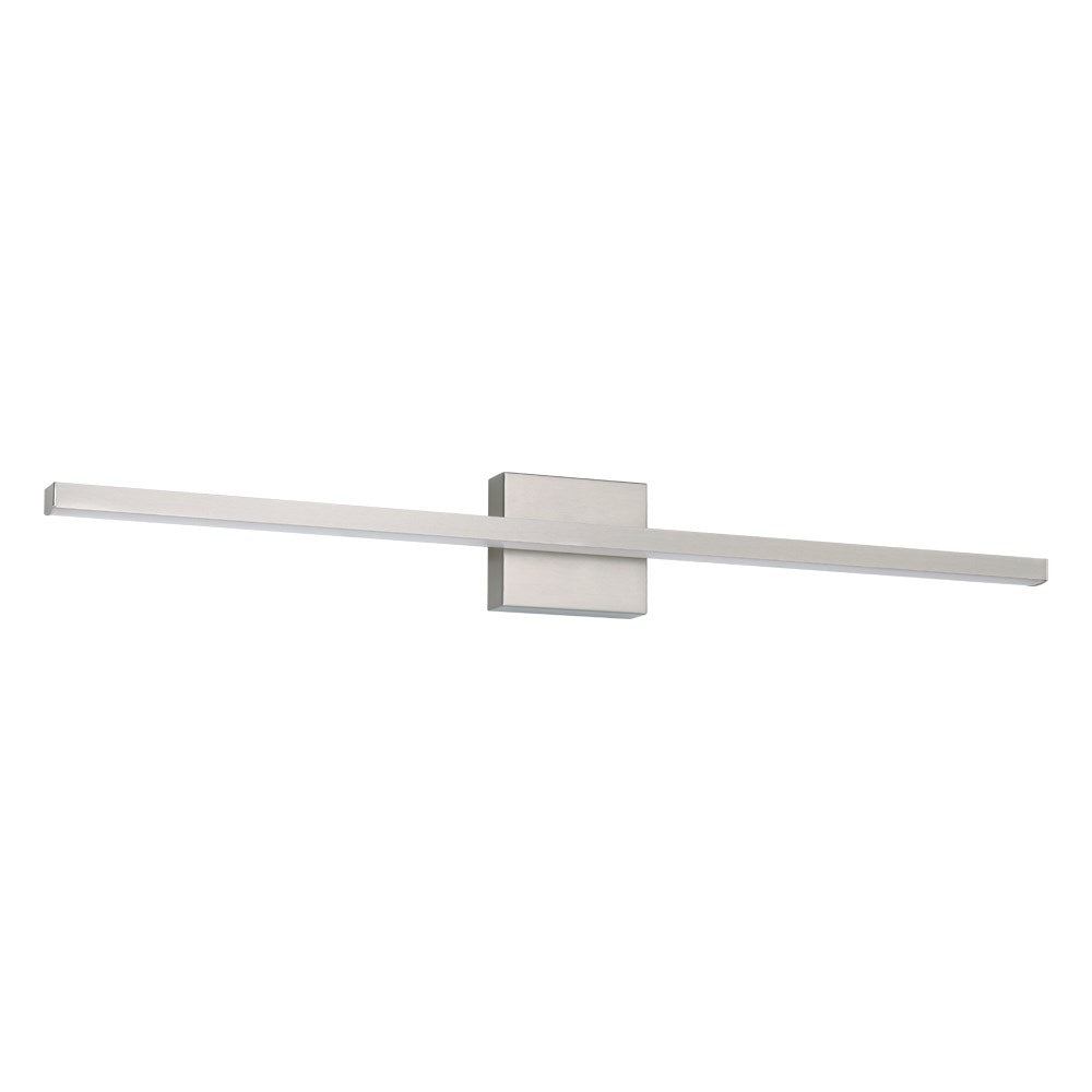 1 Light Led Bath/Vanity Light W/ Matte Nickel Finish & White Acrylic Diffuser by Eglo