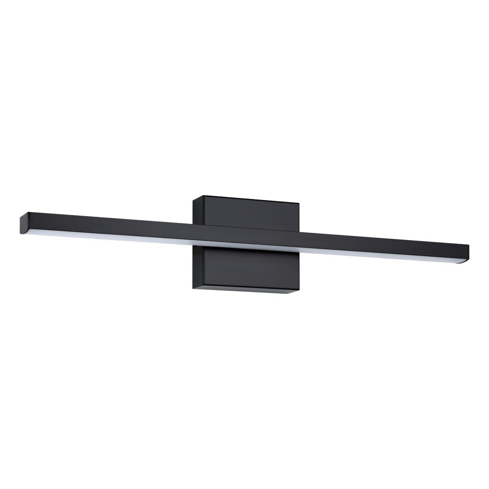 1 Light Led Bath/Vanity Light W/ Black Finish & White Acrylic Diffuser by Eglo