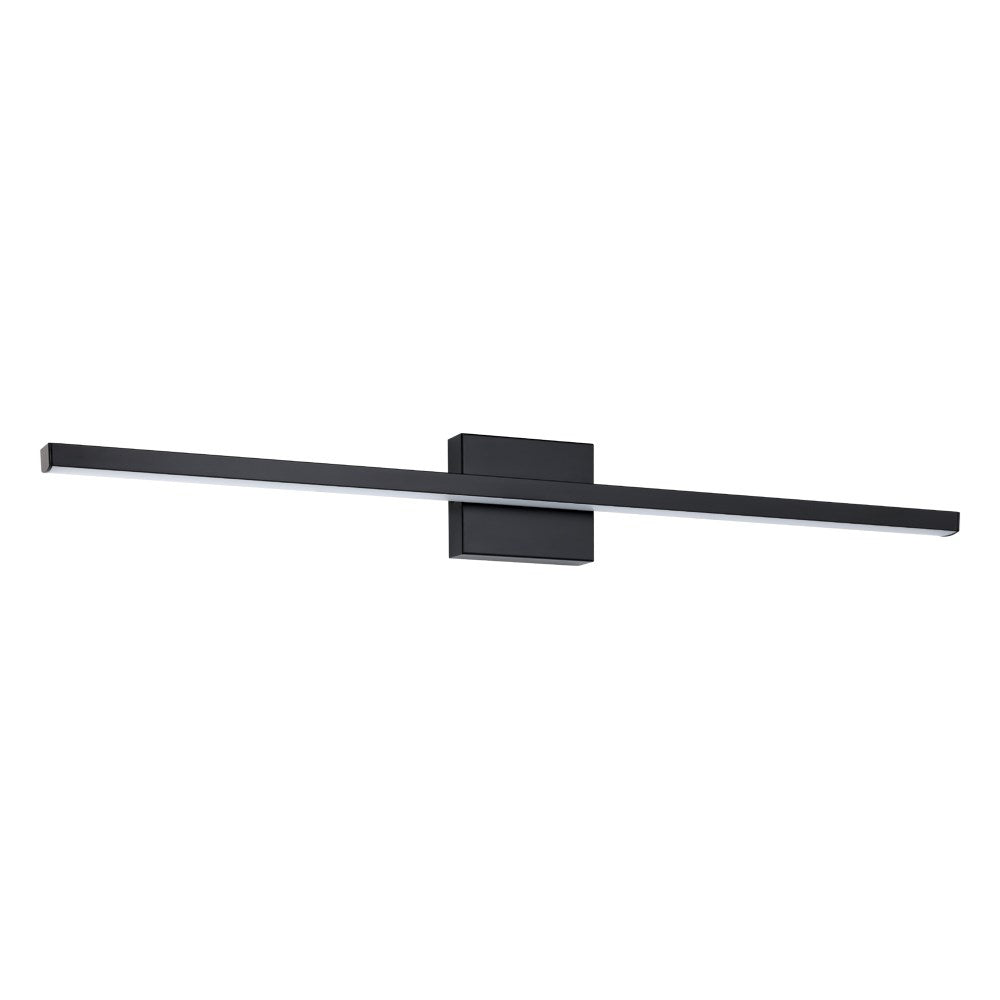 1 Light Led Bath/Vanity Light W/ Black Finish & White Acrylic Diffuser by Eglo