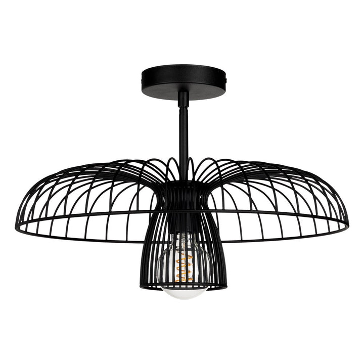 1 Light Dual Mount Ceiling Or Pendant Light W/ Black Finish by Eglo