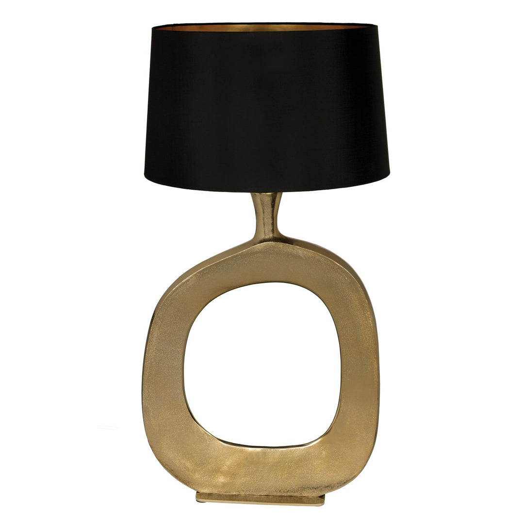 1 Light Table Lamp W/ Gold Finish & Black Textile Exterior by Eglo
