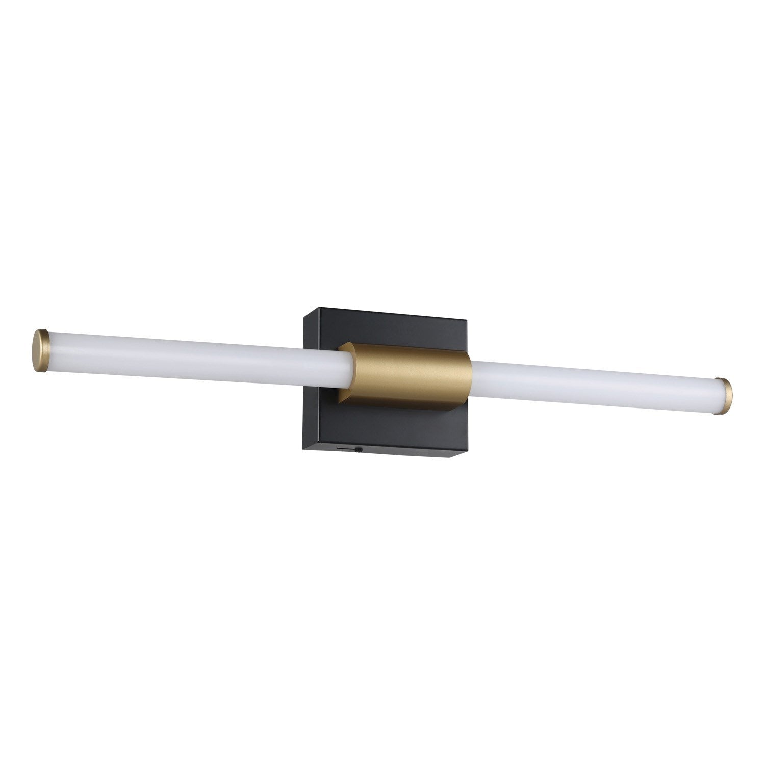 1 Light Led Bath/Vanity Light W/ Matte Black & Gold Finish by Eglo