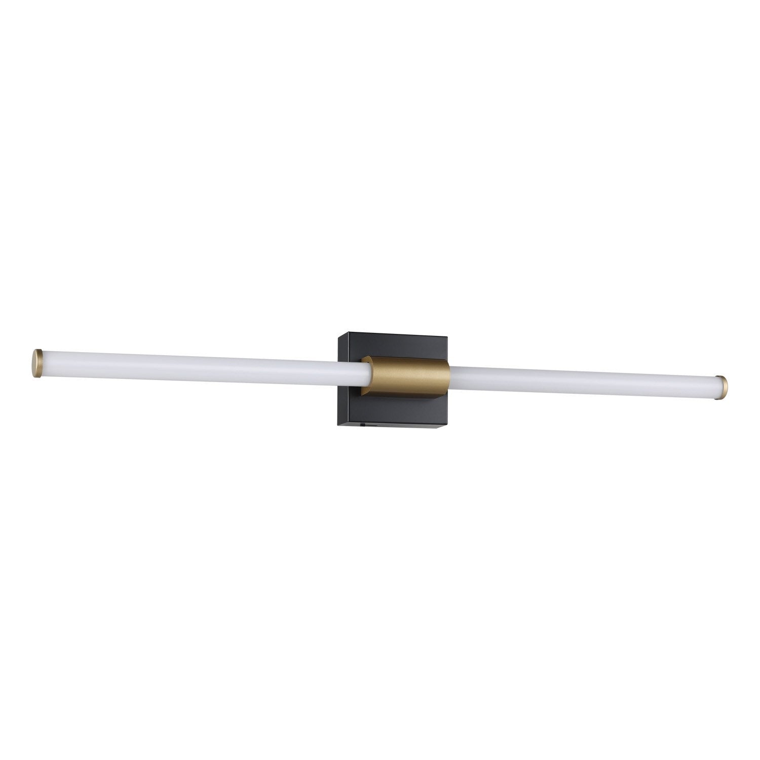 1 Light Led Bath/Vanity Light W/ Matte Black & Brushed Nickel Finish by Eglo