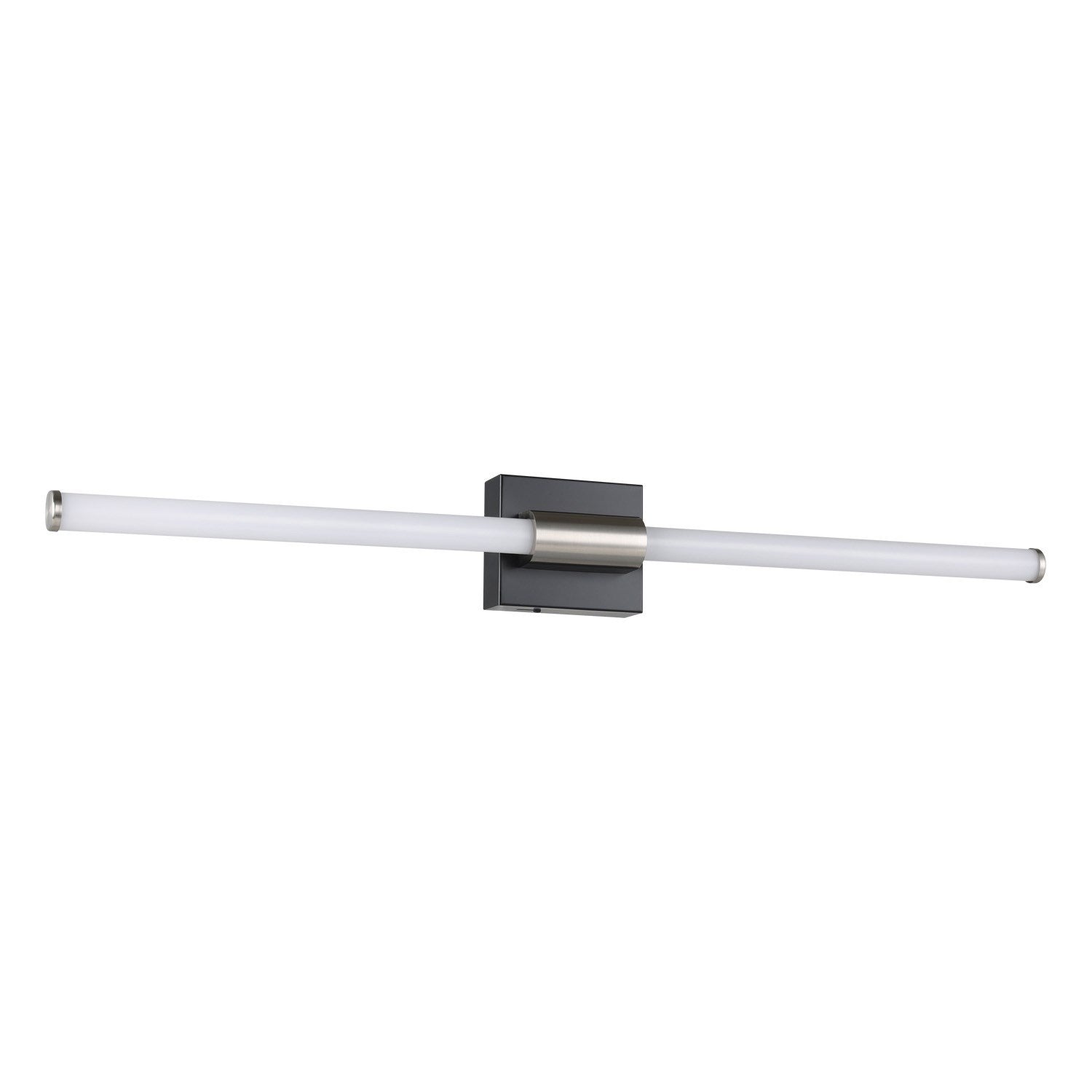 1 Light Led Bath/Vanity Light W/ Matte Black & Brushed Nickel Finish by Eglo