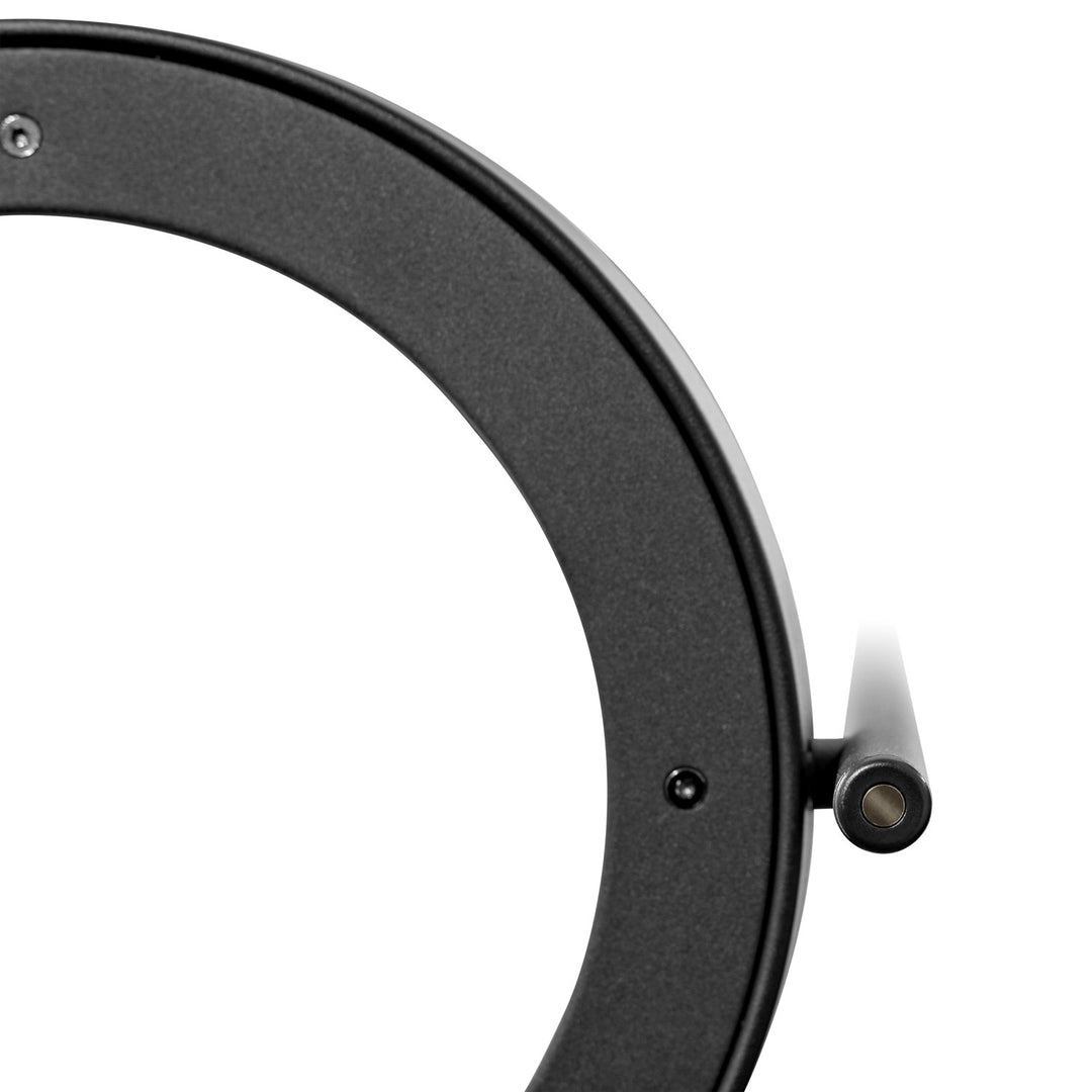 1 Light Led Floor Lamp W/ Black Finish & Ring Shaped Lamp Head