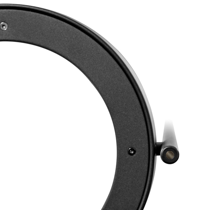 1 Light Led Floor Lamp W/ Black Finish & Ring Shaped Lamp Head