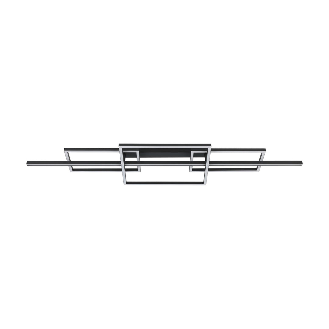 1 Light Led Ceiling Light W/ Black Finish & White Acrylic Diffuser