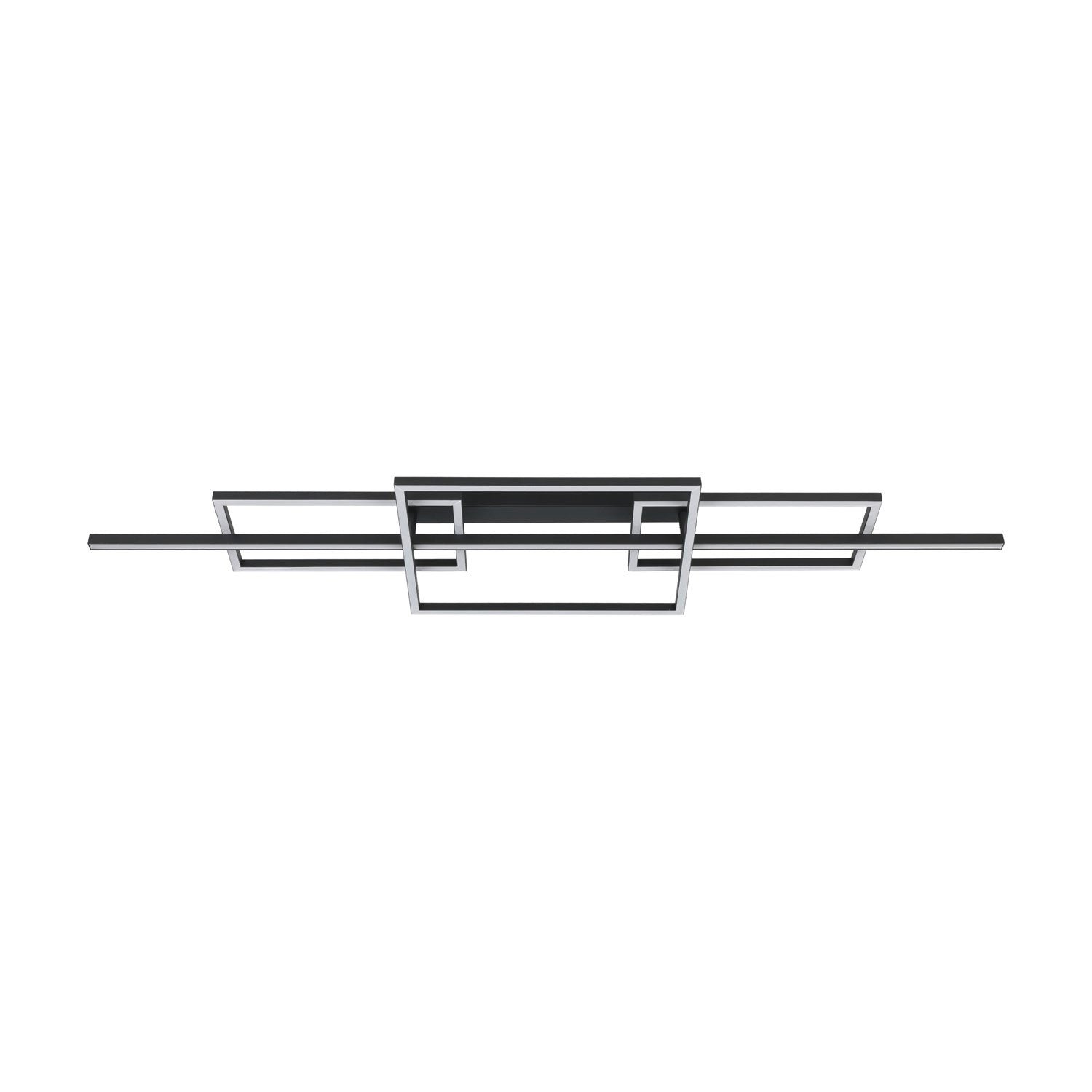 1 Light Led Ceiling Light W/ Black Finish & White Acrylic Diffuser