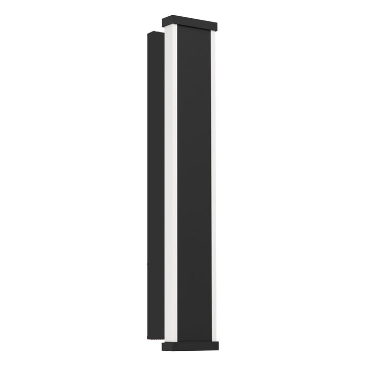 1 Light Led Outdoor Wall Light W/ Black Finish & White Plastic Diffuser by Eglo