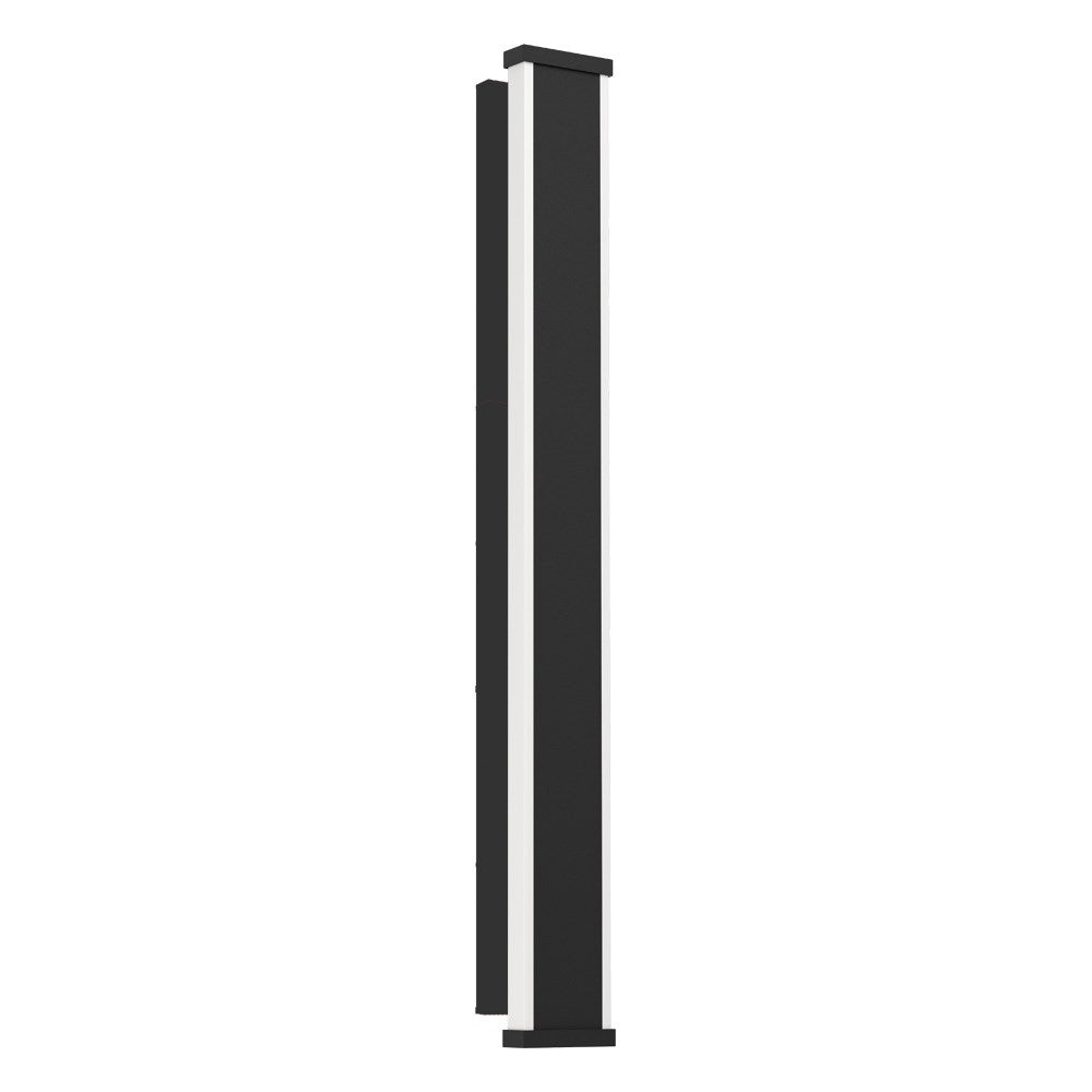1 Light Led Outdoor Wall Light W/ Black Finish & White Plastic Diffuser by Eglo