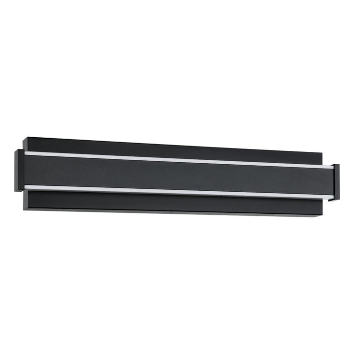 1 Light Led Outdoor Wall Light W/ Black Finish & White Plastic Diffuser