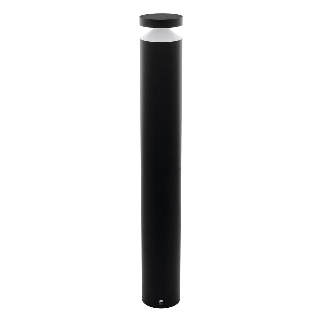 1 Light Led Outdoor Post Light W/ Black Finish & White Acrylic Diffuser by Eglo