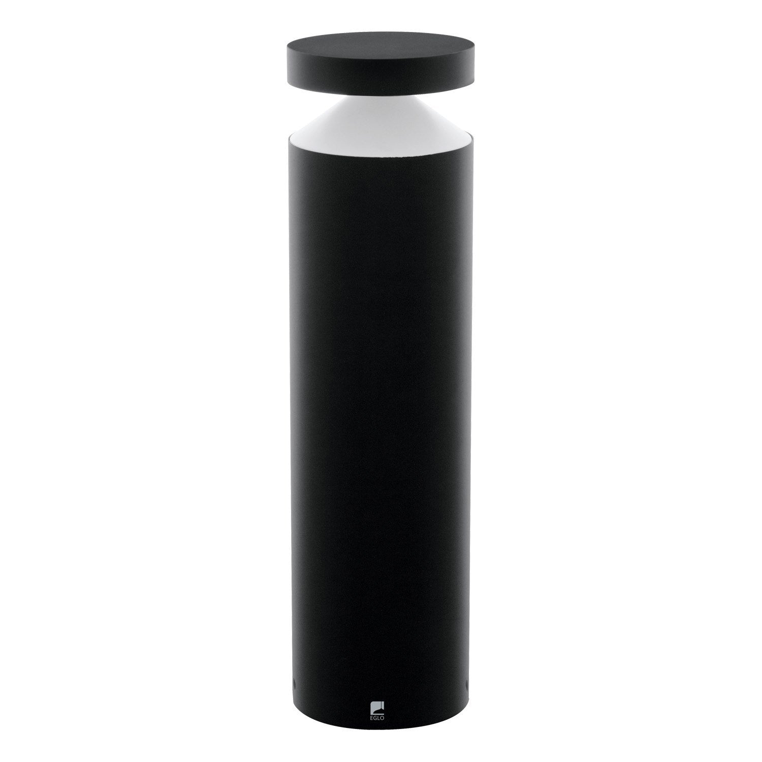 1 Light Led Outdoor Post Light W/ Black Finish & White Acrylic Diffuser by Eglo