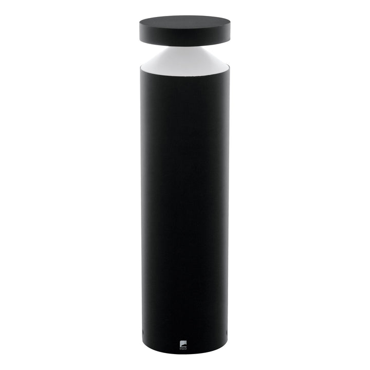 1 Light Led Outdoor Post Light W/ Black Finish & White Acrylic Diffuser by Eglo