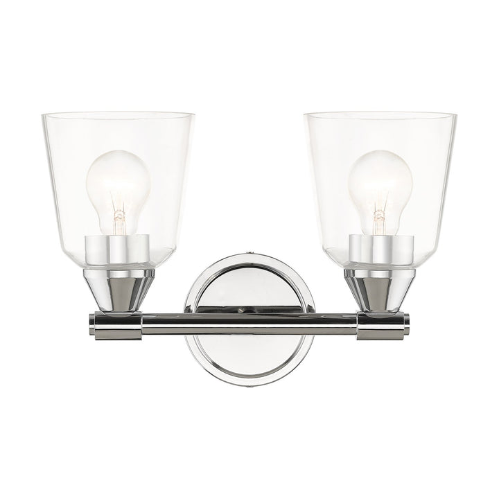 2 Light Polished Chrome Vanity Sconce by Livex Lighting
