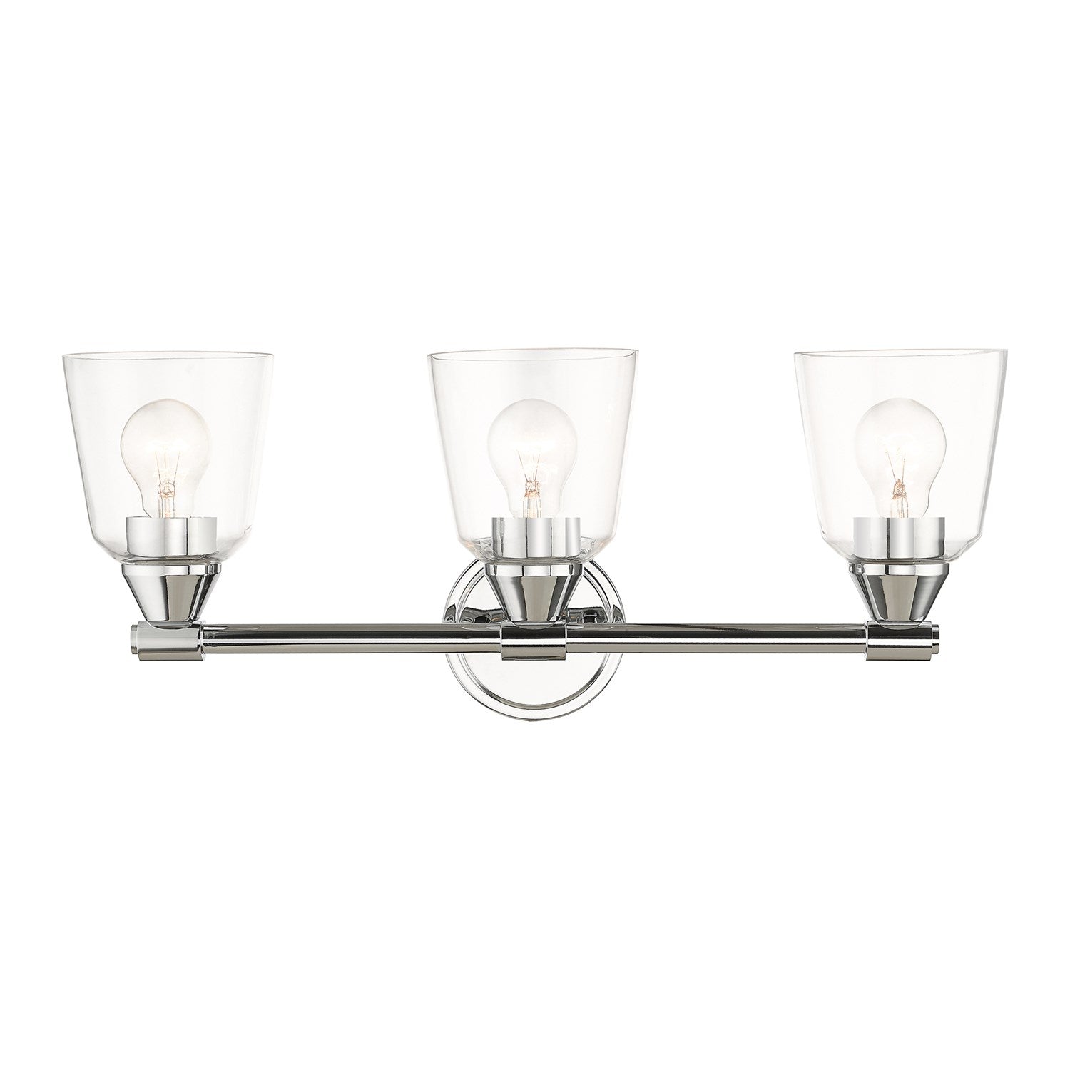 3 Light Polished Chrome Vanity Sconce by Livex Lighting