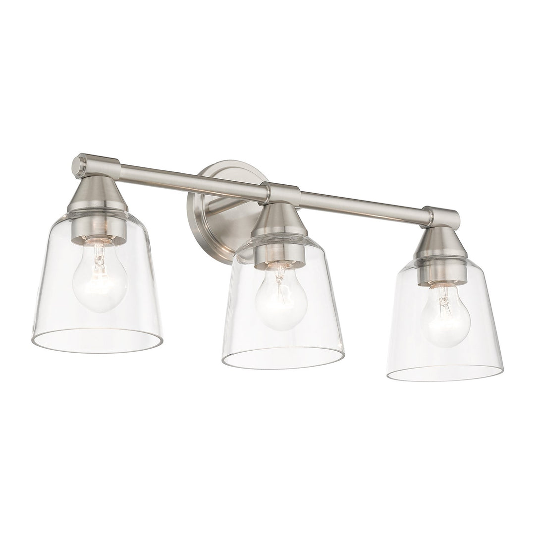 3 Light Brushed Nickel Vanity Sconce