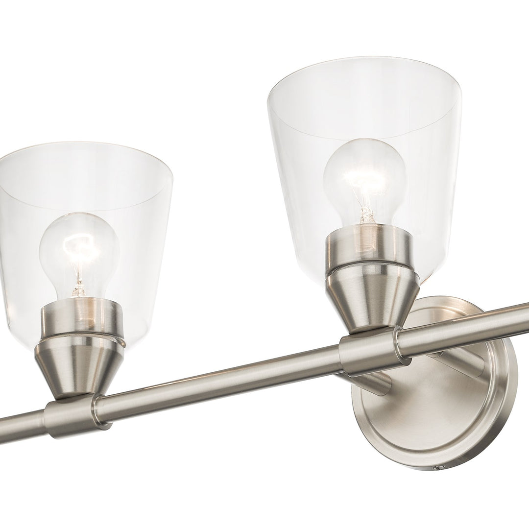 5 Light Brushed Nickel Large Vanity Sconce