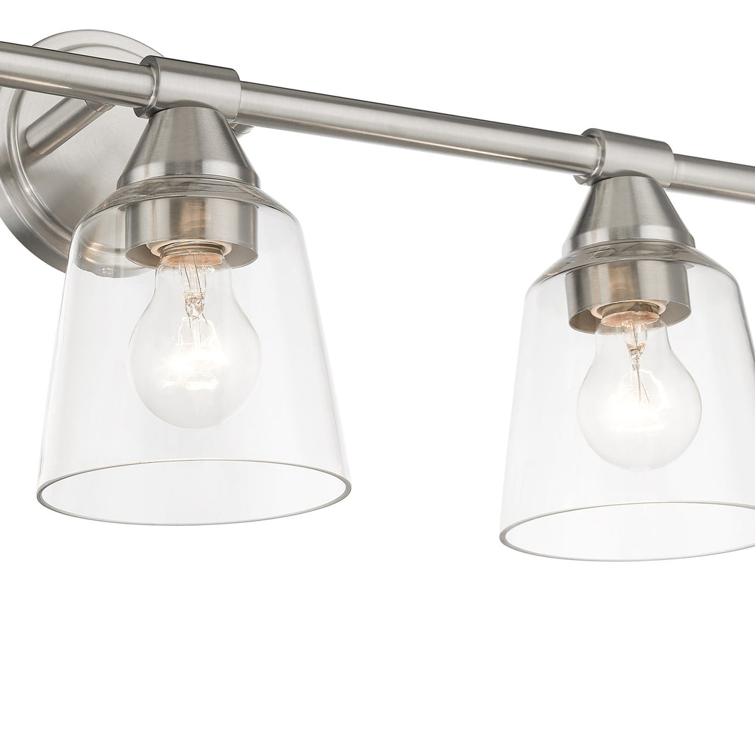 5 Light Brushed Nickel Large Vanity Sconce