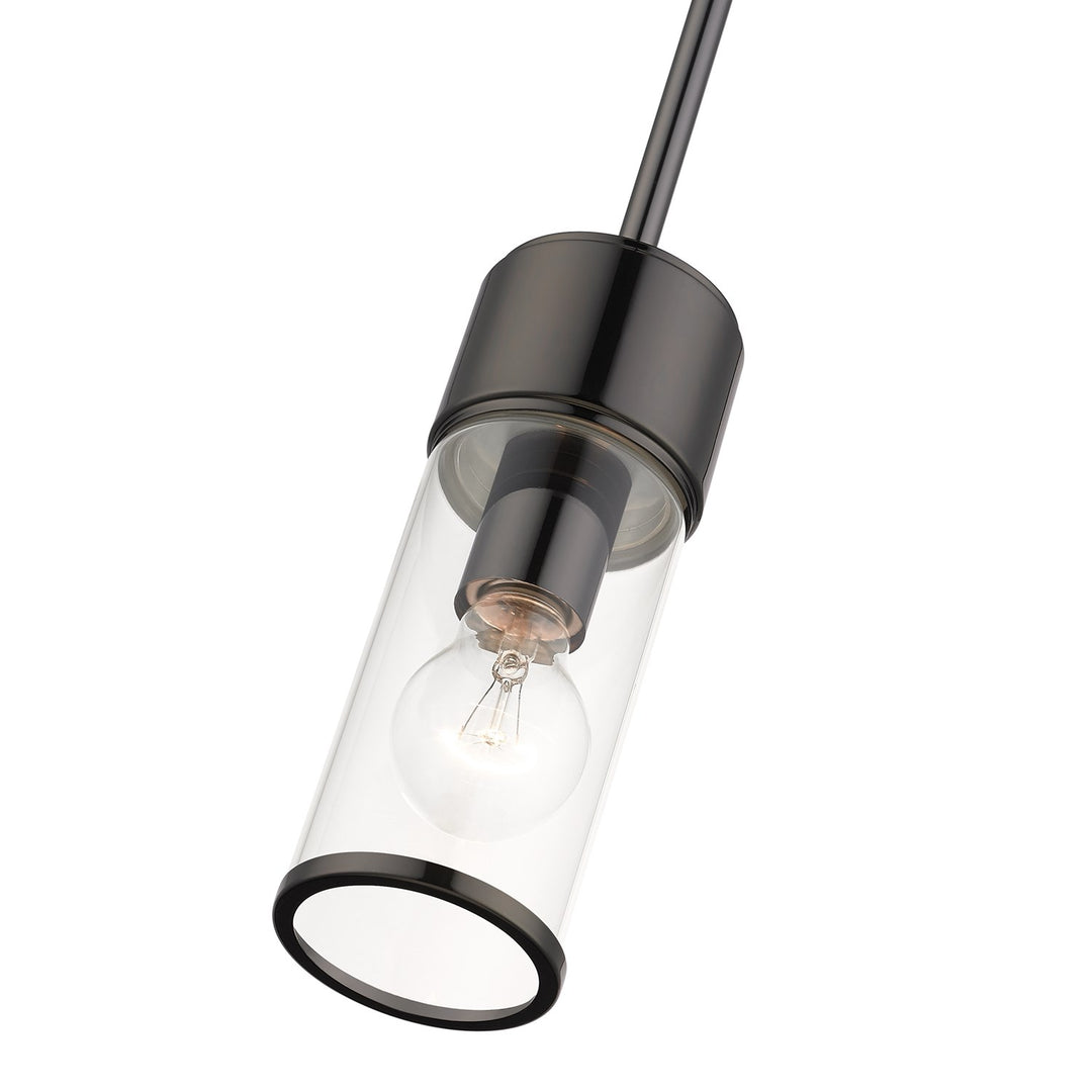 1 Light Black Chrome Mini Pendant
