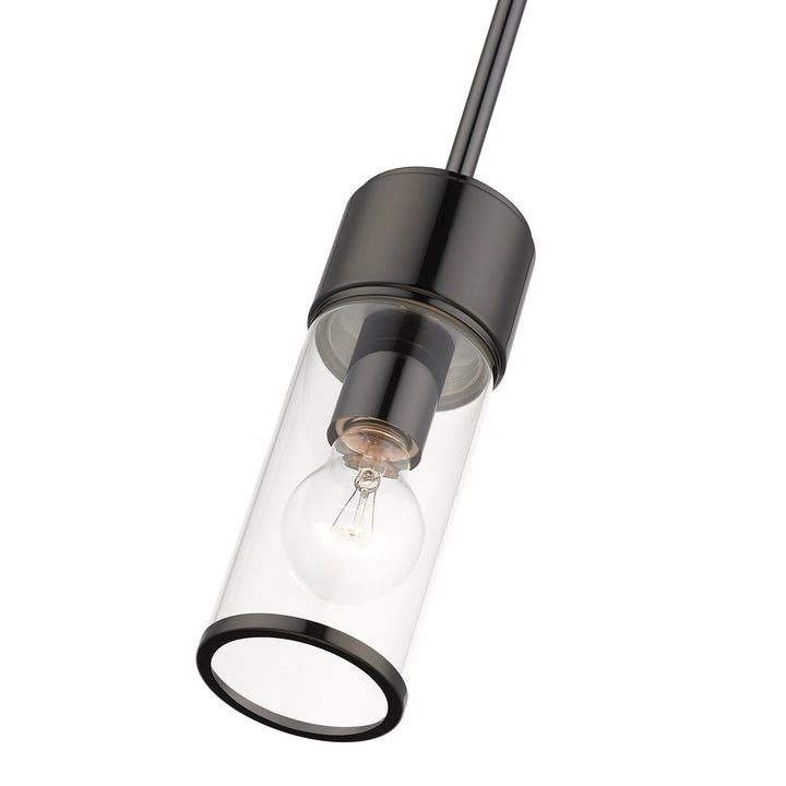 1 Light Black Chrome Mini Pendant