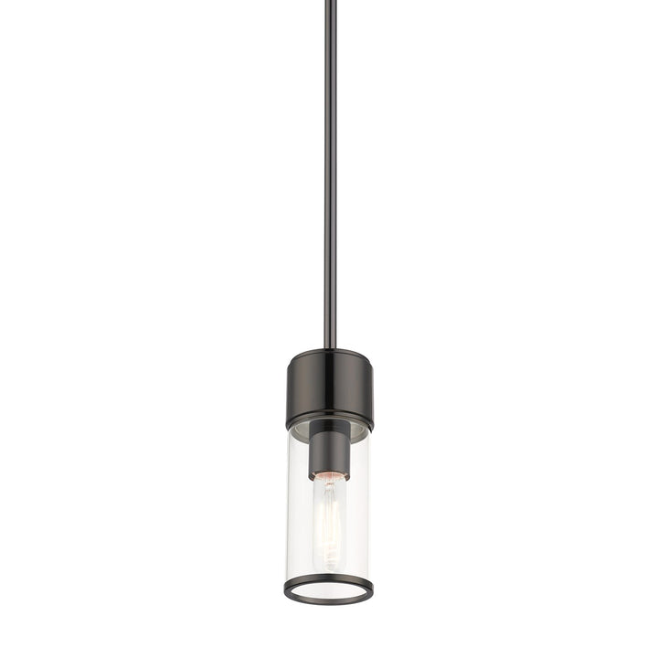 1 Light Black Chrome Mini Pendant