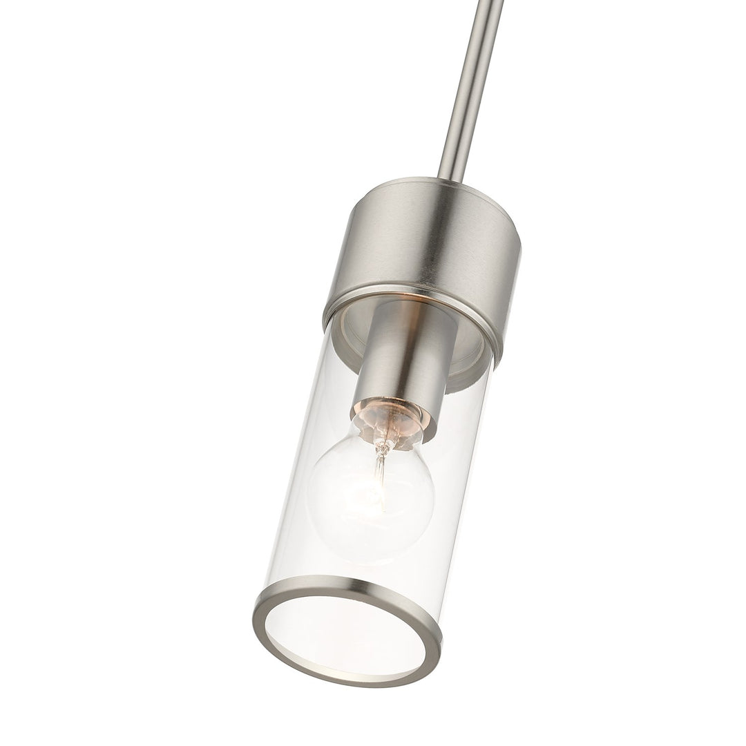 1 Light Brushed Nickel Mini Pendant