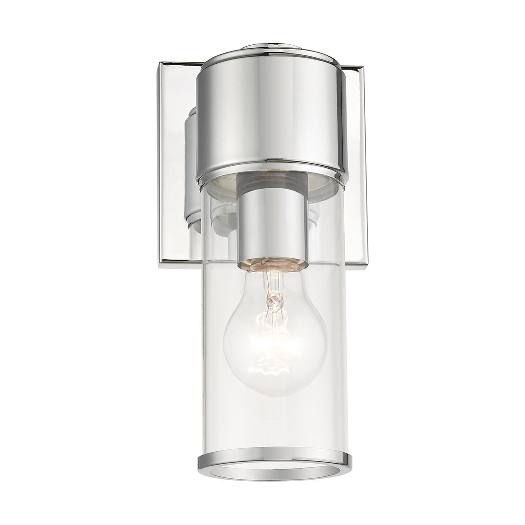 1 Light Polished Chrome Ada Sconce