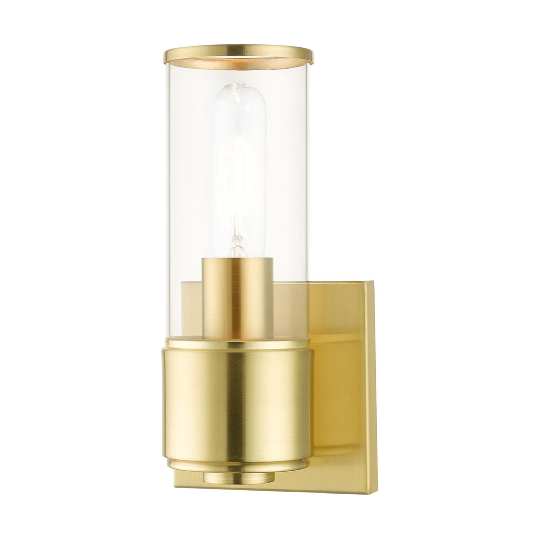 1 Light Satin Brass Ada Sconce by Livex Lighting