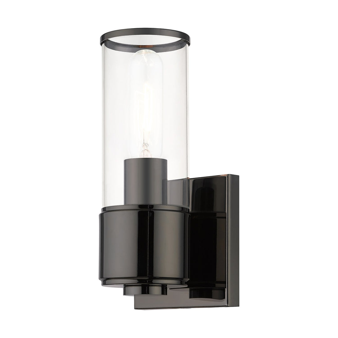 1 Light Black Chrome Ada Sconce