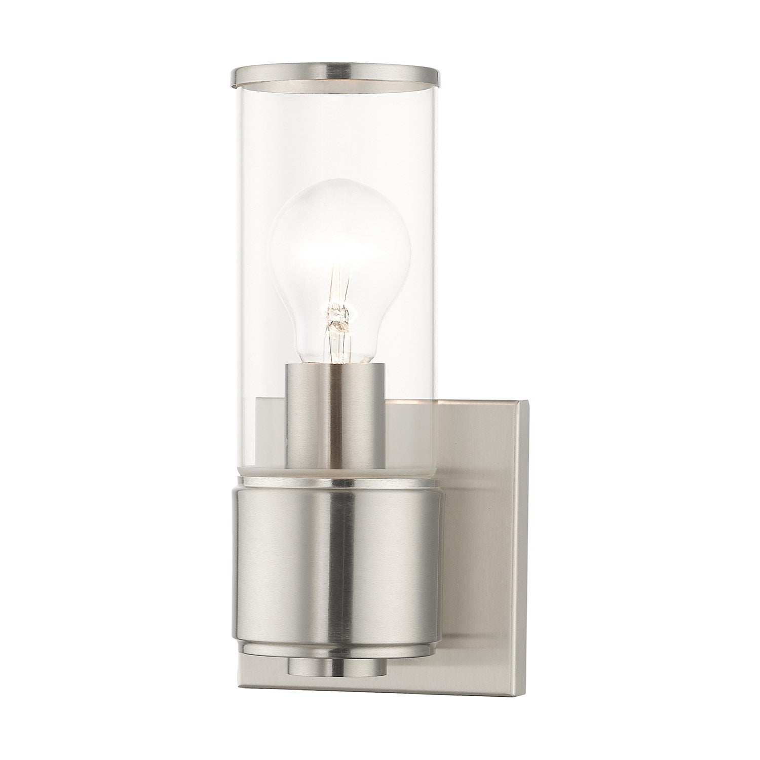 1 Light Brushed Nickel Ada Sconce by Livex Lighting