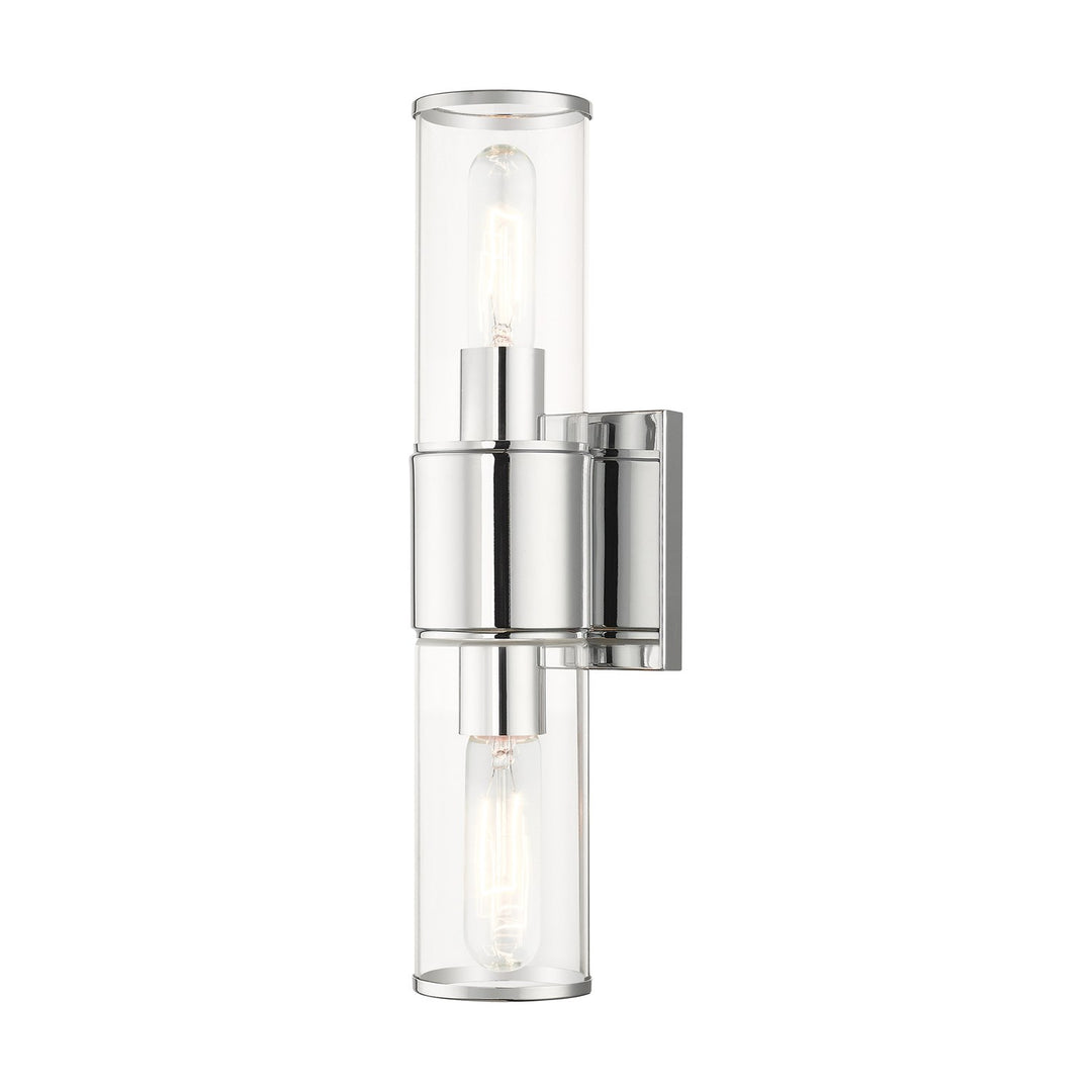 2 Light Polished Chrome Vanity Sconce by Livex Lighting