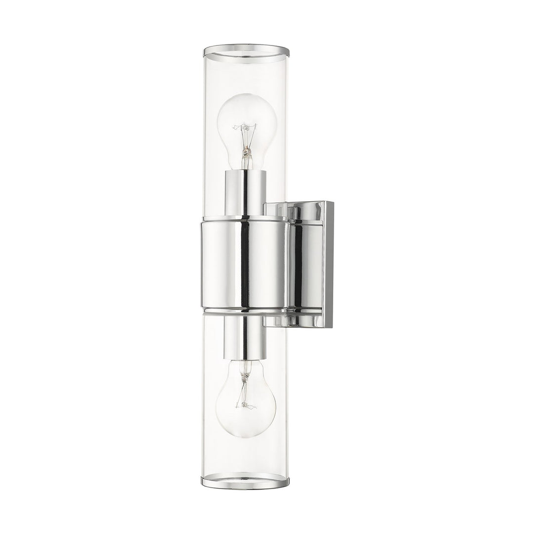 2 Light Polished Chrome Vanity Sconce