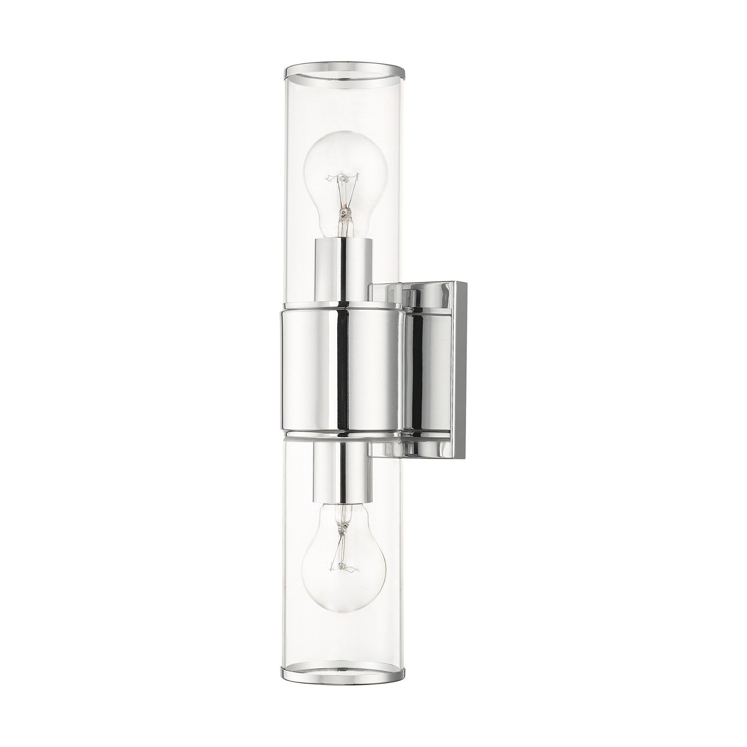 2 Light Polished Chrome Vanity Sconce