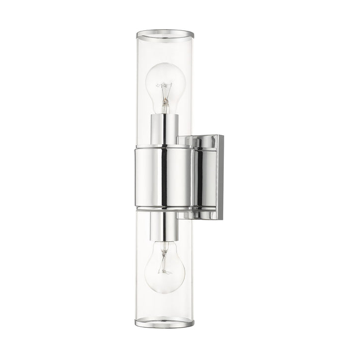 2 Light Polished Chrome Vanity Sconce