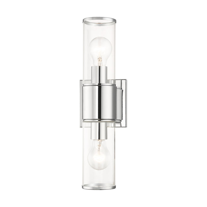 2 Light Polished Chrome Vanity Sconce