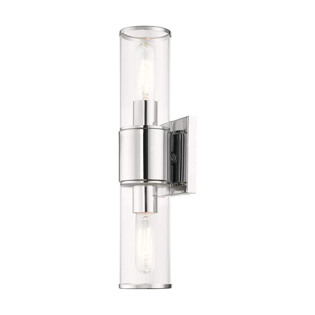 2 Light Polished Chrome Vanity Sconce
