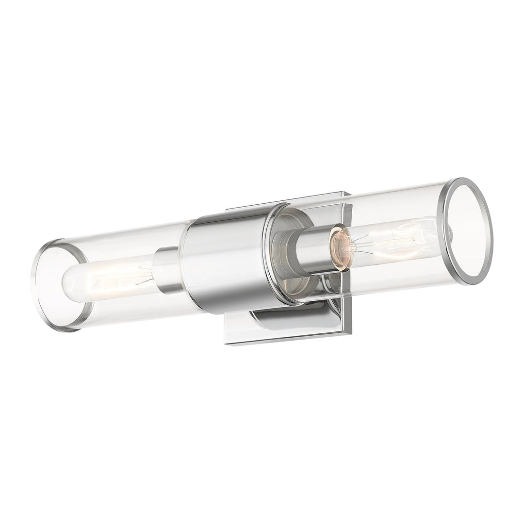 2 Light Polished Chrome Vanity Sconce