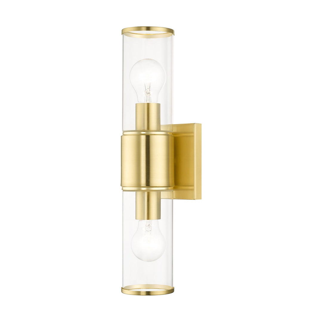 2 Light Satin Brass Vanity Sconce by Livex Lighting